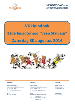 VK Heindonk Zaterdag 30 augustus 2014 - SK Sint