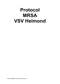 VSV protocol MRSA 2014