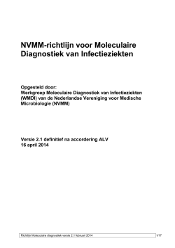 2014_Richtlijn Moleculaire Diagnostiek