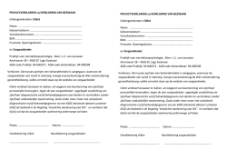 PRIVACYVERKLARING cq VERKLARING VAN BEZWAAR