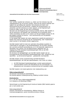 Inleiding Voor werken waarbij het ontwerp c.q. delen van het