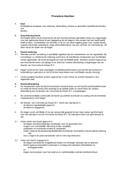 Procedure klachten - Veerhaven Assuradeuren BV