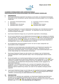 Algemene voorwaarden 2014 - Sportvisserij Nederland