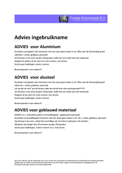 Inbranden - Coveka schoonmaak BV