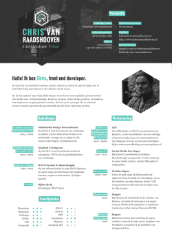 Download CV - Hallo! Ik ben Chris, front