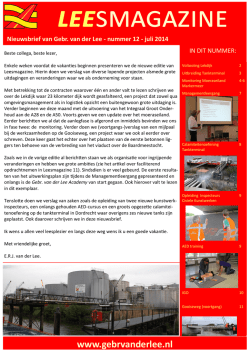 juli 2014 - Gebr. van der Lee