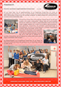 Persbericht cursus Jeugdstrandredder mei 2014