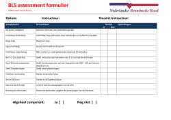 BLS assessment formulier