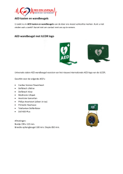 AED kasten en wandbeugels AED wandbeugel