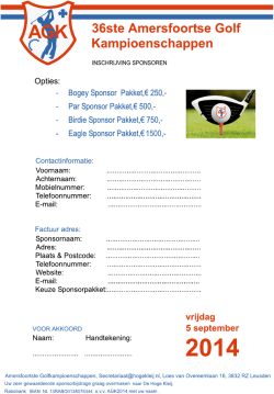 36ste Amersfoortse Golf Kampioenschappen