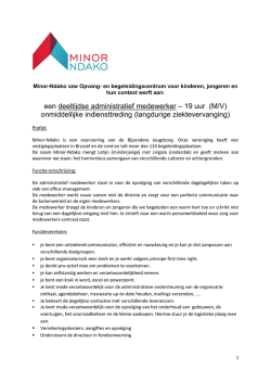 deeltijdse administratief medewerker - Minor