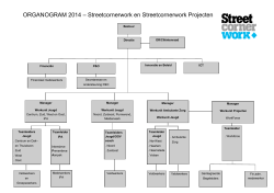ORGANOGRAM 2014 – Streetcornerwork en Streetcornerwork