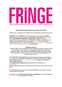 AFF 2014 einde - Amsterdam Fringe Festival