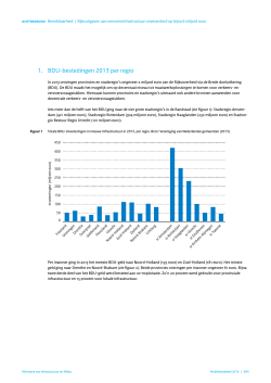 1. BDU-bestedingen 2013 per regio