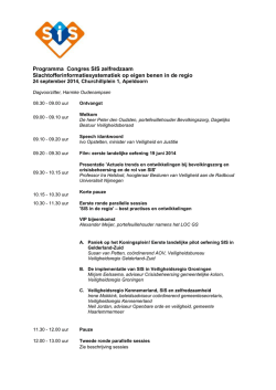 Programma Congres SIS zelfredzaam