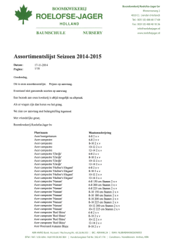 Download assortimentslijst (1.06 MB - ) - Roelofse