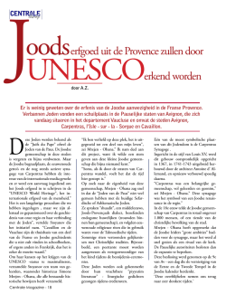 Mag 382 – Joods erfgoed Unesco