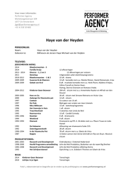 Haye van der Heyden