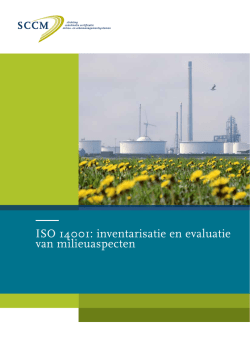 ISO 14001: inventarisatie en evaluatie van milieuaspecten