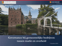 Governance bij gemeentelijke bedrijven