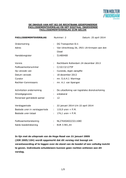 Download Faillissementsverslag