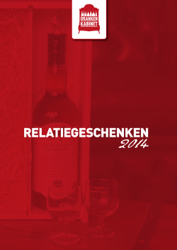 Klik hier voor de lijst met relatiegeschenken 2014