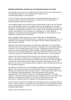 Impressie inleiding en rondleiding stadhuis 18 juni 2014