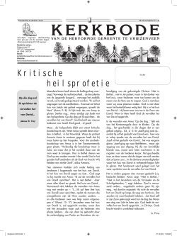Kerkbode-18-2014 - Hervormd Vriezenveen