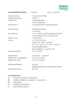 Download Faillissementsverslag