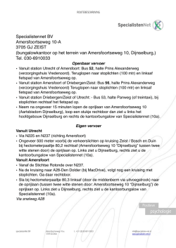 route beschrijving SNC