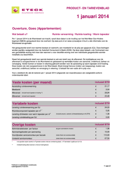 Januari 2014 appartementen