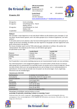 Info 1_20082014 - OBS De Kroosduiker
