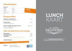 Lunchkaart (pdf) - Lands Welvaeren
