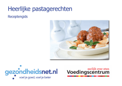 Heerlijke pastagerechten
