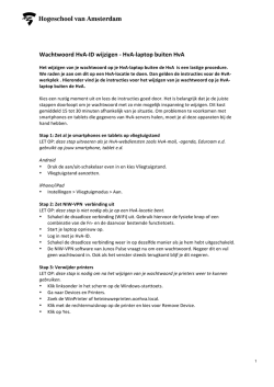 Wachtwoord HvA-‐ID wijzigen -‐ HvA