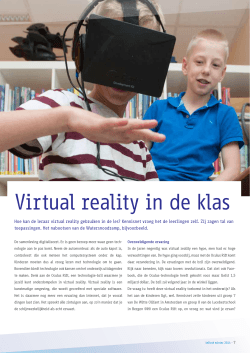 Virtual reality in de klas