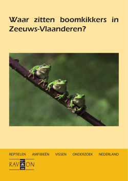 Waar zitten boomkikkers in Zeeuws-Vlaanderen?