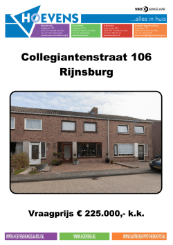 Collegiantenstraat 106 Rijnsburg