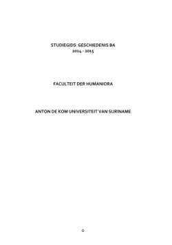 Download de studiegids hier. - Anton de Kom Universiteit van