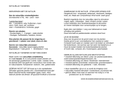 Over grondsoorten en natuurlijk mesten