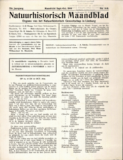 1944-09 10 - Natuurhistorisch Genootschap in Limburg