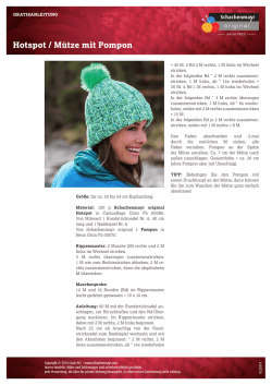Hotspot / M&uuml;tze mit Pompon