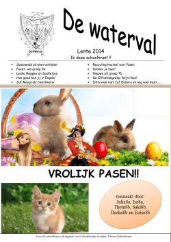 Schoolkrant Lente 2014