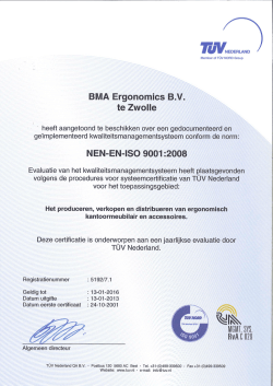ISO 9001 Certificaat