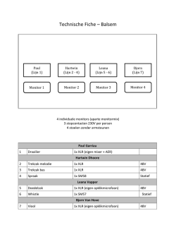 Technische Fiche NL Balsem