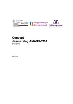 Concept Jaarverslag AMAS/AYMA - Amsterdam Mutual Aid System