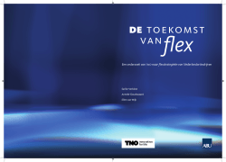 TNO-rapport De toekomst van Flex