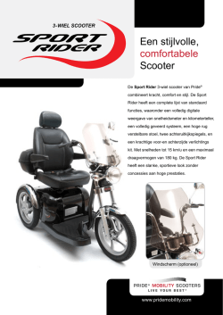 Een stijlvolle, comfortabele Scooter