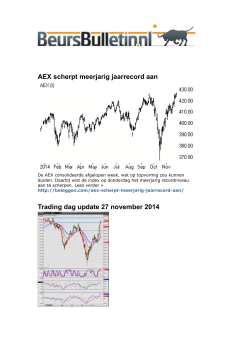 AEX scherpt meerjarig jaarrecord aan Trading dag
