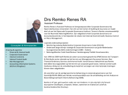Drs. Remko Renes RA - Nyenrode executive education
